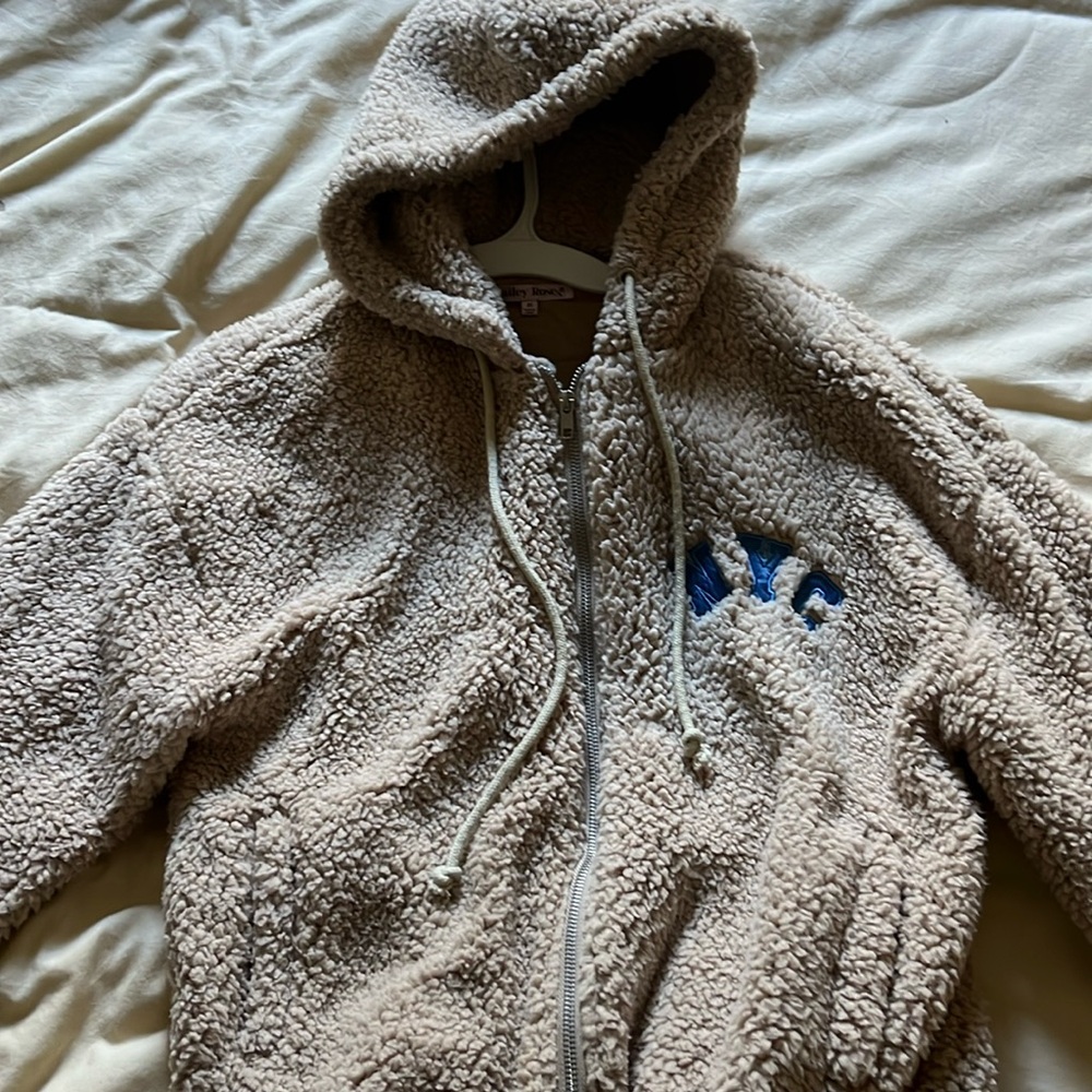 Teddy Jacket with NYC embroidery 💙🩵👡